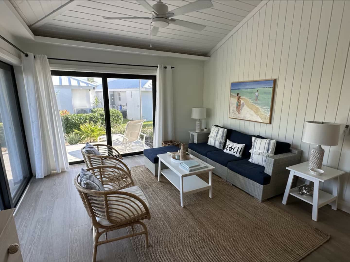 Bright coastal living room